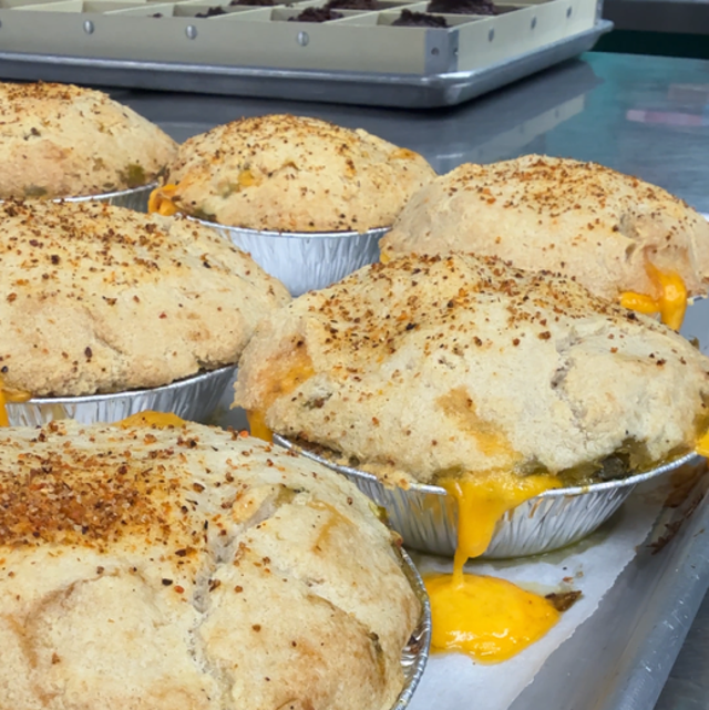 Carnitas Hatch Green Chile (Pork) and Cheese Potpie..