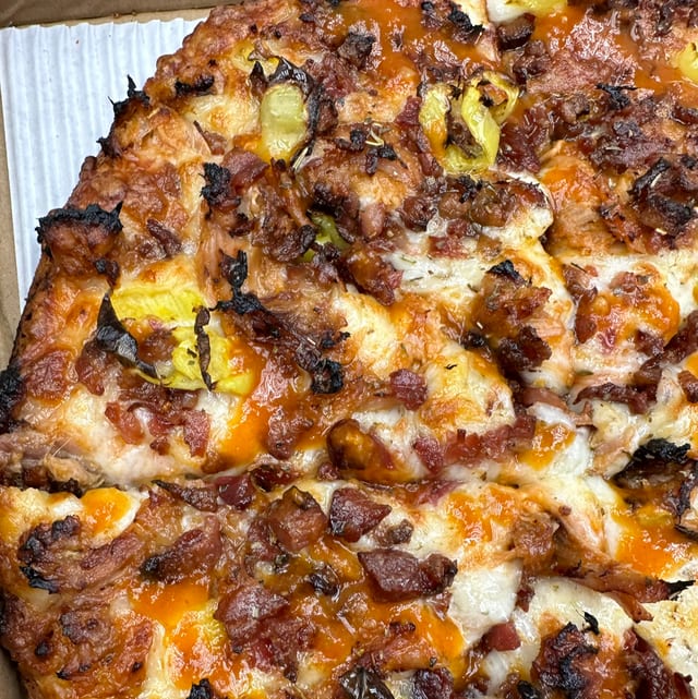 BBQ Pulled Pork Pizza.