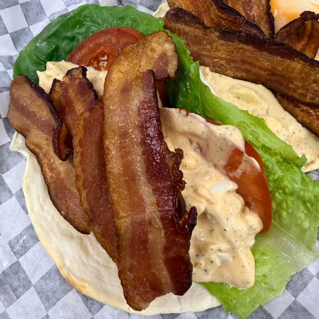 Deviled Egg Salad Wraps.