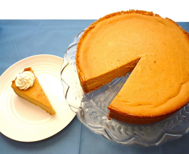 10” Pumpkin Cheesecake.