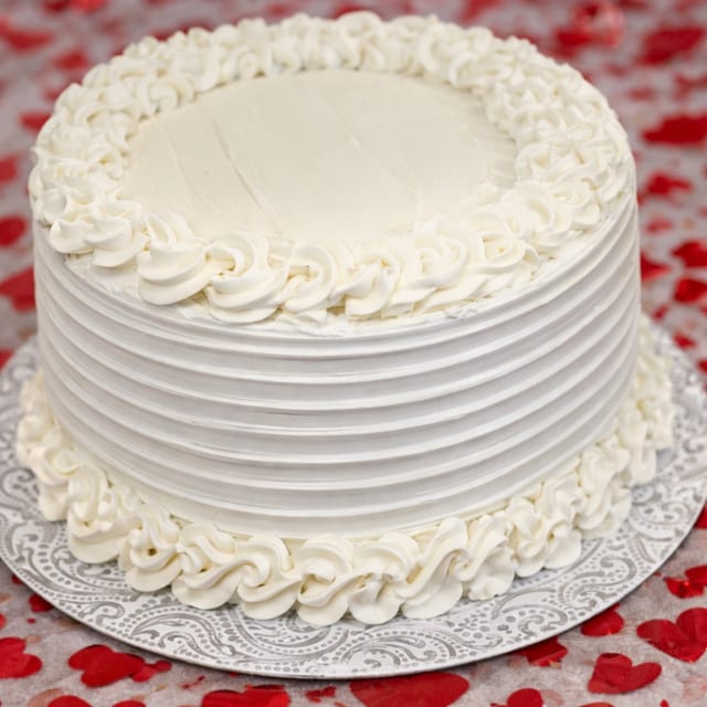 9" Double Layer Keto Vanilla Cake.