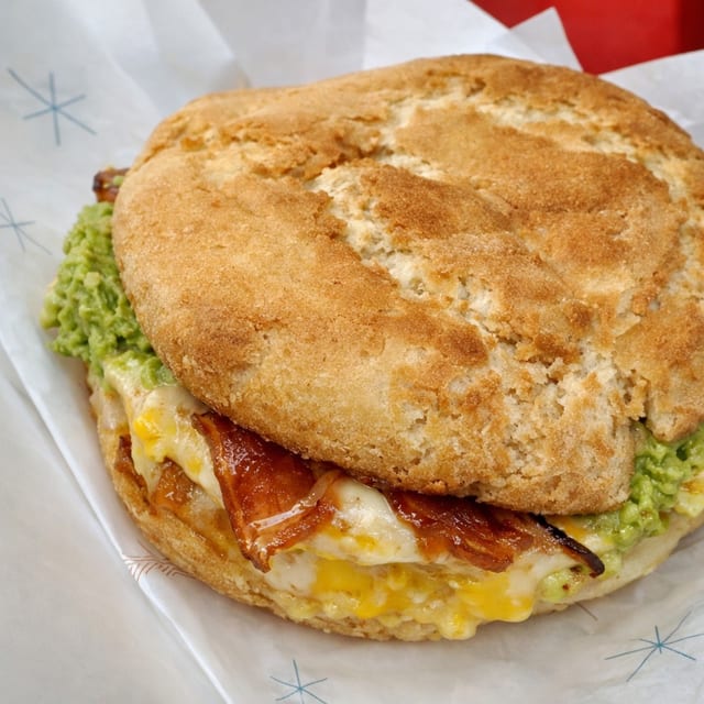 Breakfast Biscuit Sandwich (Dairy in Biscuits).