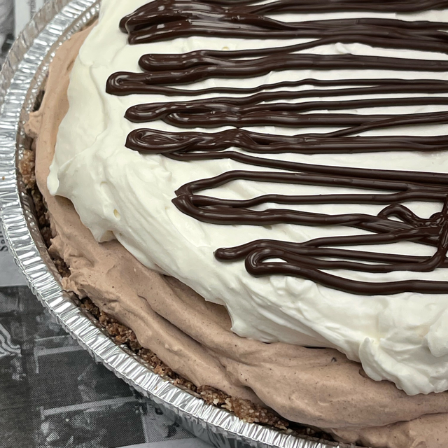10” Spring Form Keto Chocolate Mousse Pie.