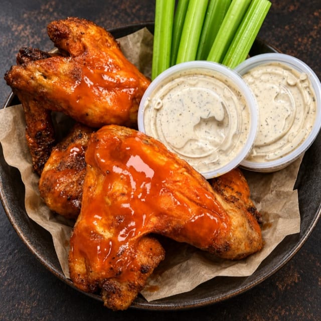 Hot Wings (6 Whole Wings).