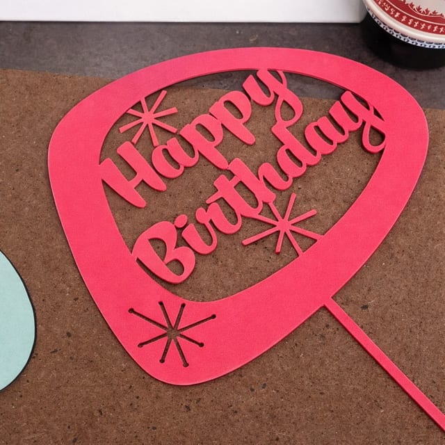 Happy Birthday Cake or Cheesecake Topper.